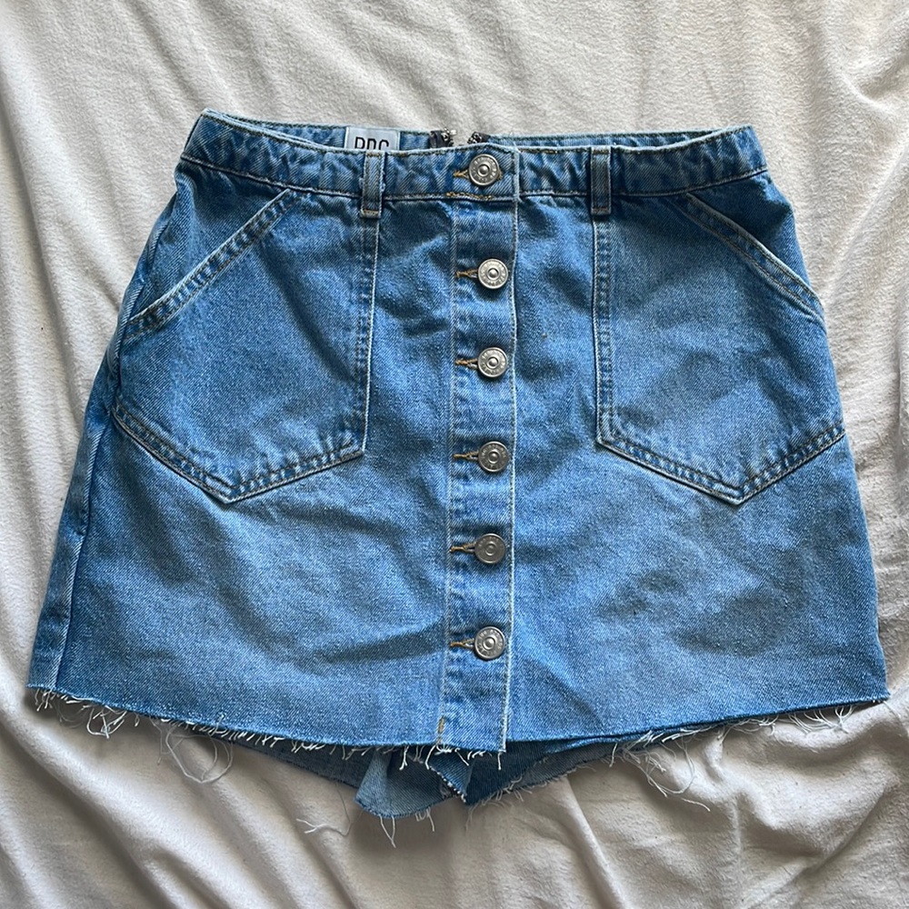 BDG Urban Outfitters 90s Denim Jean Mini Skort Skirt/Short